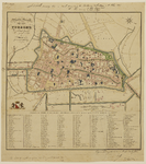 216123 Plattegrond van de stad Utrecht met directe omgeving; met weergave van het stratenplan met nummers (ged.), ...